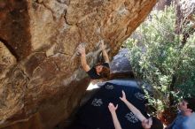 Bouldering in Hueco Tanks on 02/16/2020 with Blue Lizard Climbing and Yoga

Filename: SRM_20200216_1216021.jpg
Aperture: f/5.0
Shutter Speed: 1/320
Body: Canon EOS-1D Mark II
Lens: Canon EF 16-35mm f/2.8 L