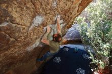 Bouldering in Hueco Tanks on 02/16/2020 with Blue Lizard Climbing and Yoga

Filename: SRM_20200216_1218201.jpg
Aperture: f/5.0
Shutter Speed: 1/250
Body: Canon EOS-1D Mark II
Lens: Canon EF 16-35mm f/2.8 L