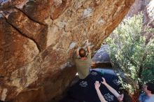 Bouldering in Hueco Tanks on 02/16/2020 with Blue Lizard Climbing and Yoga

Filename: SRM_20200216_1219380.jpg
Aperture: f/5.6
Shutter Speed: 1/250
Body: Canon EOS-1D Mark II
Lens: Canon EF 16-35mm f/2.8 L