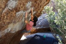 Bouldering in Hueco Tanks on 02/16/2020 with Blue Lizard Climbing and Yoga

Filename: SRM_20200216_1222331.jpg
Aperture: f/5.6
Shutter Speed: 1/250
Body: Canon EOS-1D Mark II
Lens: Canon EF 16-35mm f/2.8 L