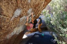 Bouldering in Hueco Tanks on 02/16/2020 with Blue Lizard Climbing and Yoga

Filename: SRM_20200216_1223230.jpg
Aperture: f/5.6
Shutter Speed: 1/250
Body: Canon EOS-1D Mark II
Lens: Canon EF 16-35mm f/2.8 L