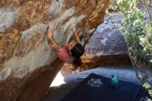 Bouldering in Hueco Tanks on 02/16/2020 with Blue Lizard Climbing and Yoga

Filename: SRM_20200216_1223580.jpg
Aperture: f/5.6
Shutter Speed: 1/250
Body: Canon EOS-1D Mark II
Lens: Canon EF 16-35mm f/2.8 L