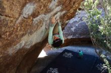 Bouldering in Hueco Tanks on 02/16/2020 with Blue Lizard Climbing and Yoga

Filename: SRM_20200216_1224570.jpg
Aperture: f/5.6
Shutter Speed: 1/250
Body: Canon EOS-1D Mark II
Lens: Canon EF 16-35mm f/2.8 L