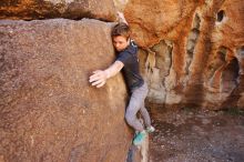 Bouldering in Hueco Tanks on 02/16/2020 with Blue Lizard Climbing and Yoga

Filename: SRM_20200216_1233440.jpg
Aperture: f/5.0
Shutter Speed: 1/250
Body: Canon EOS-1D Mark II
Lens: Canon EF 16-35mm f/2.8 L