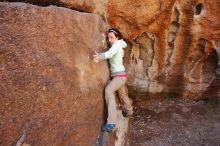 Bouldering in Hueco Tanks on 02/16/2020 with Blue Lizard Climbing and Yoga

Filename: SRM_20200216_1234290.jpg
Aperture: f/5.6
Shutter Speed: 1/250
Body: Canon EOS-1D Mark II
Lens: Canon EF 16-35mm f/2.8 L