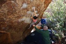 Bouldering in Hueco Tanks on 02/16/2020 with Blue Lizard Climbing and Yoga

Filename: SRM_20200216_1239130.jpg
Aperture: f/4.5
Shutter Speed: 1/250
Body: Canon EOS-1D Mark II
Lens: Canon EF 16-35mm f/2.8 L