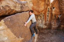 Bouldering in Hueco Tanks on 02/16/2020 with Blue Lizard Climbing and Yoga

Filename: SRM_20200216_1240520.jpg
Aperture: f/5.6
Shutter Speed: 1/250
Body: Canon EOS-1D Mark II
Lens: Canon EF 16-35mm f/2.8 L