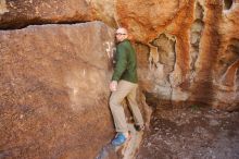 Bouldering in Hueco Tanks on 02/16/2020 with Blue Lizard Climbing and Yoga

Filename: SRM_20200216_1242360.jpg
Aperture: f/5.0
Shutter Speed: 1/250
Body: Canon EOS-1D Mark II
Lens: Canon EF 16-35mm f/2.8 L