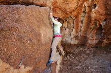 Bouldering in Hueco Tanks on 02/16/2020 with Blue Lizard Climbing and Yoga

Filename: SRM_20200216_1247240.jpg
Aperture: f/5.6
Shutter Speed: 1/250
Body: Canon EOS-1D Mark II
Lens: Canon EF 16-35mm f/2.8 L