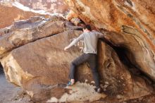 Bouldering in Hueco Tanks on 02/16/2020 with Blue Lizard Climbing and Yoga

Filename: SRM_20200216_1250070.jpg
Aperture: f/5.0
Shutter Speed: 1/250
Body: Canon EOS-1D Mark II
Lens: Canon EF 16-35mm f/2.8 L