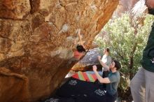 Bouldering in Hueco Tanks on 02/16/2020 with Blue Lizard Climbing and Yoga

Filename: SRM_20200216_1253310.jpg
Aperture: f/4.5
Shutter Speed: 1/250
Body: Canon EOS-1D Mark II
Lens: Canon EF 16-35mm f/2.8 L