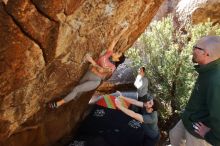 Bouldering in Hueco Tanks on 02/16/2020 with Blue Lizard Climbing and Yoga

Filename: SRM_20200216_1253390.jpg
Aperture: f/5.0
Shutter Speed: 1/250
Body: Canon EOS-1D Mark II
Lens: Canon EF 16-35mm f/2.8 L
