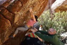 Bouldering in Hueco Tanks on 02/16/2020 with Blue Lizard Climbing and Yoga

Filename: SRM_20200216_1253510.jpg
Aperture: f/5.6
Shutter Speed: 1/250
Body: Canon EOS-1D Mark II
Lens: Canon EF 16-35mm f/2.8 L