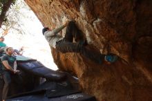 Bouldering in Hueco Tanks on 02/16/2020 with Blue Lizard Climbing and Yoga

Filename: SRM_20200216_1257390.jpg
Aperture: f/4.0
Shutter Speed: 1/250
Body: Canon EOS-1D Mark II
Lens: Canon EF 16-35mm f/2.8 L