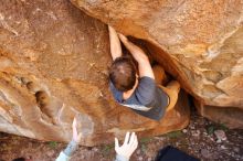 Bouldering in Hueco Tanks on 02/16/2020 with Blue Lizard Climbing and Yoga

Filename: SRM_20200216_1258240.jpg
Aperture: f/3.5
Shutter Speed: 1/250
Body: Canon EOS-1D Mark II
Lens: Canon EF 16-35mm f/2.8 L