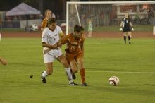 Stephanie Logterman, #10.  The lady longhorns beat Texas A&M 1-0 in soccer Friday night.

Filename: SRM_20061027_1924380.jpg
Aperture: f/4.0
Shutter Speed: 1/400
Body: Canon EOS 20D
Lens: Canon EF 80-200mm f/2.8 L