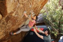 Bouldering in Hueco Tanks on 02/16/2020 with Blue Lizard Climbing and Yoga

Filename: SRM_20200216_1304270.jpg
Aperture: f/5.0
Shutter Speed: 1/250
Body: Canon EOS-1D Mark II
Lens: Canon EF 16-35mm f/2.8 L