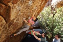 Bouldering in Hueco Tanks on 02/16/2020 with Blue Lizard Climbing and Yoga

Filename: SRM_20200216_1304310.jpg
Aperture: f/5.6
Shutter Speed: 1/250
Body: Canon EOS-1D Mark II
Lens: Canon EF 16-35mm f/2.8 L