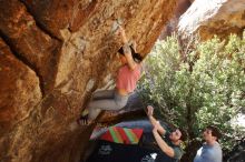 Bouldering in Hueco Tanks on 02/16/2020 with Blue Lizard Climbing and Yoga

Filename: SRM_20200216_1304410.jpg
Aperture: f/5.6
Shutter Speed: 1/250
Body: Canon EOS-1D Mark II
Lens: Canon EF 16-35mm f/2.8 L