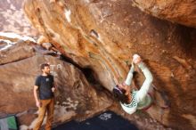 Bouldering in Hueco Tanks on 02/16/2020 with Blue Lizard Climbing and Yoga

Filename: SRM_20200216_1318180.jpg
Aperture: f/4.5
Shutter Speed: 1/250
Body: Canon EOS-1D Mark II
Lens: Canon EF 16-35mm f/2.8 L