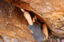 Bouldering in Hueco Tanks on 02/16/2020 with Blue Lizard Climbing and Yoga

Filename: SRM_20200216_1322080.jpg
Aperture: f/3.2
Shutter Speed: 1/250
Body: Canon EOS-1D Mark II
Lens: Canon EF 16-35mm f/2.8 L