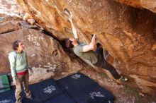 Bouldering in Hueco Tanks on 02/16/2020 with Blue Lizard Climbing and Yoga

Filename: SRM_20200216_1325300.jpg
Aperture: f/4.0
Shutter Speed: 1/250
Body: Canon EOS-1D Mark II
Lens: Canon EF 16-35mm f/2.8 L