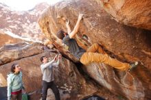 Bouldering in Hueco Tanks on 02/16/2020 with Blue Lizard Climbing and Yoga

Filename: SRM_20200216_1327320.jpg
Aperture: f/4.5
Shutter Speed: 1/250
Body: Canon EOS-1D Mark II
Lens: Canon EF 16-35mm f/2.8 L