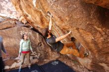 Bouldering in Hueco Tanks on 02/16/2020 with Blue Lizard Climbing and Yoga

Filename: SRM_20200216_1331190.jpg
Aperture: f/4.0
Shutter Speed: 1/250
Body: Canon EOS-1D Mark II
Lens: Canon EF 16-35mm f/2.8 L