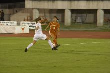 Stephanie Logterman, #10.  The lady longhorns beat Texas A&M 1-0 in soccer Friday night.

Filename: SRM_20061027_1935401.jpg
Aperture: f/4.0
Shutter Speed: 1/640
Body: Canon EOS 20D
Lens: Canon EF 80-200mm f/2.8 L