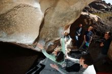 Bouldering in Hueco Tanks on 02/16/2020 with Blue Lizard Climbing and Yoga

Filename: SRM_20200216_1352580.jpg
Aperture: f/8.0
Shutter Speed: 1/250
Body: Canon EOS-1D Mark II
Lens: Canon EF 16-35mm f/2.8 L