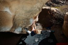 Bouldering in Hueco Tanks on 02/16/2020 with Blue Lizard Climbing and Yoga

Filename: SRM_20200216_1355210.jpg
Aperture: f/8.0
Shutter Speed: 1/250
Body: Canon EOS-1D Mark II
Lens: Canon EF 16-35mm f/2.8 L