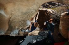 Bouldering in Hueco Tanks on 02/16/2020 with Blue Lizard Climbing and Yoga

Filename: SRM_20200216_1355270.jpg
Aperture: f/8.0
Shutter Speed: 1/250
Body: Canon EOS-1D Mark II
Lens: Canon EF 16-35mm f/2.8 L