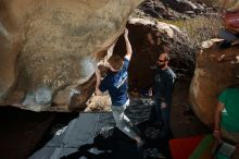 Bouldering in Hueco Tanks on 02/16/2020 with Blue Lizard Climbing and Yoga

Filename: SRM_20200216_1355300.jpg
Aperture: f/8.0
Shutter Speed: 1/250
Body: Canon EOS-1D Mark II
Lens: Canon EF 16-35mm f/2.8 L