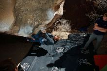 Bouldering in Hueco Tanks on 02/16/2020 with Blue Lizard Climbing and Yoga

Filename: SRM_20200216_1357470.jpg
Aperture: f/8.0
Shutter Speed: 1/250
Body: Canon EOS-1D Mark II
Lens: Canon EF 16-35mm f/2.8 L