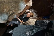 Bouldering in Hueco Tanks on 02/16/2020 with Blue Lizard Climbing and Yoga

Filename: SRM_20200216_1358260.jpg
Aperture: f/8.0
Shutter Speed: 1/250
Body: Canon EOS-1D Mark II
Lens: Canon EF 16-35mm f/2.8 L