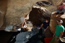 Bouldering in Hueco Tanks on 02/16/2020 with Blue Lizard Climbing and Yoga

Filename: SRM_20200216_1358300.jpg
Aperture: f/8.0
Shutter Speed: 1/250
Body: Canon EOS-1D Mark II
Lens: Canon EF 16-35mm f/2.8 L