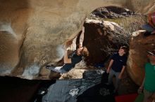 Bouldering in Hueco Tanks on 02/16/2020 with Blue Lizard Climbing and Yoga

Filename: SRM_20200216_1358340.jpg
Aperture: f/8.0
Shutter Speed: 1/250
Body: Canon EOS-1D Mark II
Lens: Canon EF 16-35mm f/2.8 L