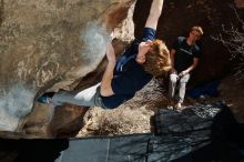 Bouldering in Hueco Tanks on 02/16/2020 with Blue Lizard Climbing and Yoga

Filename: SRM_20200216_1400560.jpg
Aperture: f/8.0
Shutter Speed: 1/250
Body: Canon EOS-1D Mark II
Lens: Canon EF 16-35mm f/2.8 L