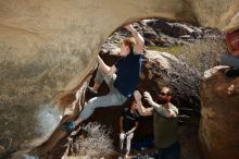 Bouldering in Hueco Tanks on 02/16/2020 with Blue Lizard Climbing and Yoga

Filename: SRM_20200216_1401200.jpg
Aperture: f/8.0
Shutter Speed: 1/250
Body: Canon EOS-1D Mark II
Lens: Canon EF 16-35mm f/2.8 L