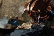 Bouldering in Hueco Tanks on 02/16/2020 with Blue Lizard Climbing and Yoga

Filename: SRM_20200216_1402040.jpg
Aperture: f/8.0
Shutter Speed: 1/250
Body: Canon EOS-1D Mark II
Lens: Canon EF 16-35mm f/2.8 L