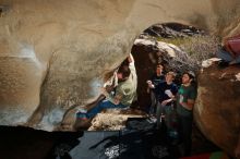 Bouldering in Hueco Tanks on 02/16/2020 with Blue Lizard Climbing and Yoga

Filename: SRM_20200216_1402130.jpg
Aperture: f/8.0
Shutter Speed: 1/250
Body: Canon EOS-1D Mark II
Lens: Canon EF 16-35mm f/2.8 L