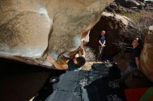 Bouldering in Hueco Tanks on 02/16/2020 with Blue Lizard Climbing and Yoga

Filename: SRM_20200216_1404520.jpg
Aperture: f/8.0
Shutter Speed: 1/250
Body: Canon EOS-1D Mark II
Lens: Canon EF 16-35mm f/2.8 L