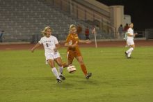 Greta Carter, #6.  The lady longhorns beat Texas A&M 1-0 in soccer Friday night.

Filename: SRM_20061027_1940447.jpg
Aperture: f/4.0
Shutter Speed: 1/640
Body: Canon EOS 20D
Lens: Canon EF 80-200mm f/2.8 L