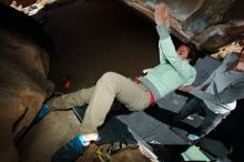 Bouldering in Hueco Tanks on 02/16/2020 with Blue Lizard Climbing and Yoga

Filename: SRM_20200216_1406420.jpg
Aperture: f/8.0
Shutter Speed: 1/250
Body: Canon EOS-1D Mark II
Lens: Canon EF 16-35mm f/2.8 L