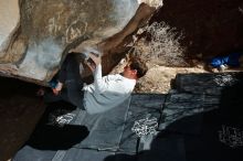 Bouldering in Hueco Tanks on 02/16/2020 with Blue Lizard Climbing and Yoga

Filename: SRM_20200216_1407460.jpg
Aperture: f/8.0
Shutter Speed: 1/250
Body: Canon EOS-1D Mark II
Lens: Canon EF 16-35mm f/2.8 L