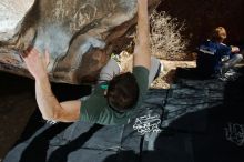 Bouldering in Hueco Tanks on 02/16/2020 with Blue Lizard Climbing and Yoga

Filename: SRM_20200216_1408100.jpg
Aperture: f/8.0
Shutter Speed: 1/250
Body: Canon EOS-1D Mark II
Lens: Canon EF 16-35mm f/2.8 L