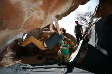 Bouldering in Hueco Tanks on 02/16/2020 with Blue Lizard Climbing and Yoga

Filename: SRM_20200216_1413010.jpg
Aperture: f/8.0
Shutter Speed: 1/250
Body: Canon EOS-1D Mark II
Lens: Canon EF 16-35mm f/2.8 L