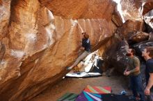 Bouldering in Hueco Tanks on 02/16/2020 with Blue Lizard Climbing and Yoga

Filename: SRM_20200216_1416370.jpg
Aperture: f/5.6
Shutter Speed: 1/250
Body: Canon EOS-1D Mark II
Lens: Canon EF 16-35mm f/2.8 L