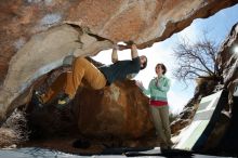 Bouldering in Hueco Tanks on 02/16/2020 with Blue Lizard Climbing and Yoga

Filename: SRM_20200216_1421410.jpg
Aperture: f/8.0
Shutter Speed: 1/250
Body: Canon EOS-1D Mark II
Lens: Canon EF 16-35mm f/2.8 L