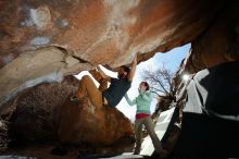 Bouldering in Hueco Tanks on 02/16/2020 with Blue Lizard Climbing and Yoga

Filename: SRM_20200216_1421580.jpg
Aperture: f/8.0
Shutter Speed: 1/250
Body: Canon EOS-1D Mark II
Lens: Canon EF 16-35mm f/2.8 L